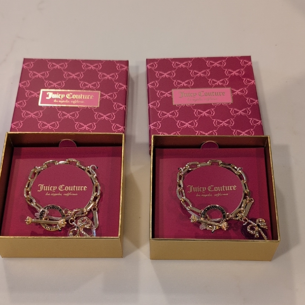 Juicy Couture Bundle Of 2 NWT Bracelets In Boxes